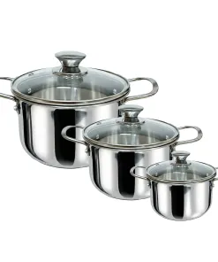 Bộ Nồi 3 Món Inox Cao Cấp 430 Thân Bầu 11 Bộ Nồi 3 Món Inox Cao Cấp 430 Thân Bầu -4