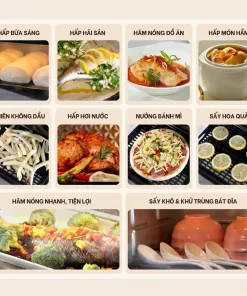 Lò Nướng 25L Đa Chức Năng Hơi Nước Nướng Đối Lưu 19 Lò Nướng 25L-3
